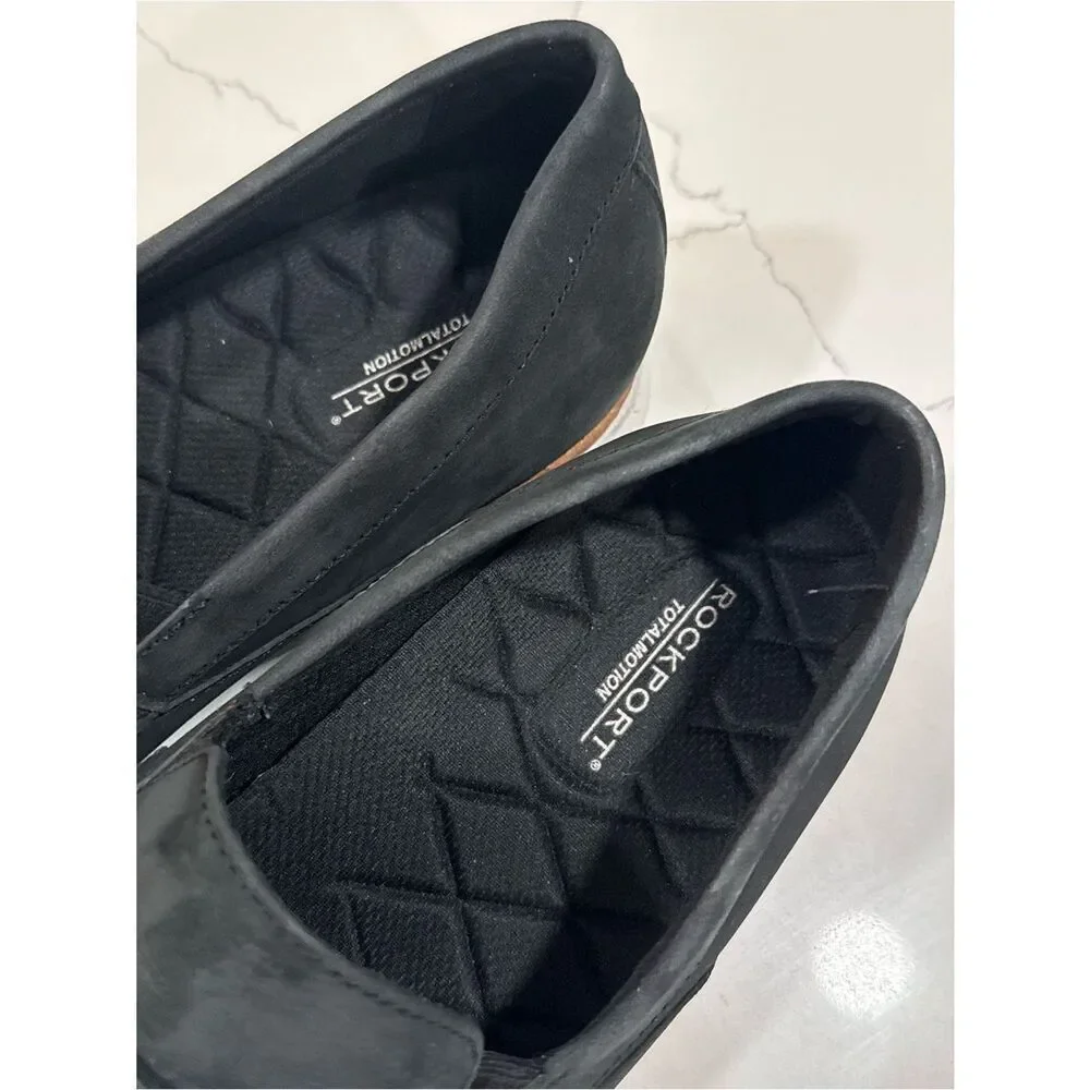Rockport Total Motion Black Penny Loafers with Brown Trim – Men’s Size 11 👞